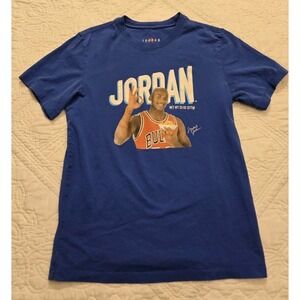 Nike Air Jordan Flight MVP "Cereal" Men's T-Shirt Size S Small Blue 90s